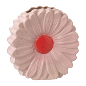 J-Line Vase Fleur - porcelaine - rose