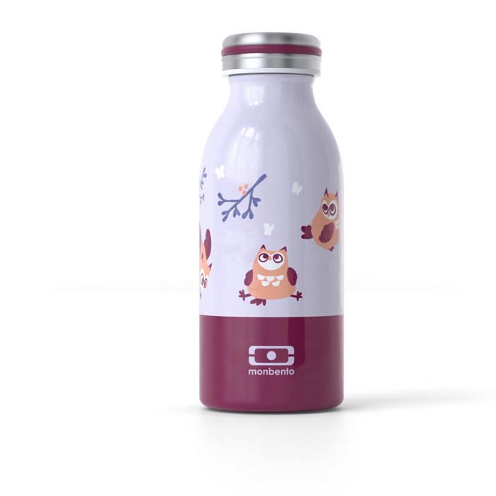 Bouteille isotherme enfant Cooly 350ml Violet Chouette