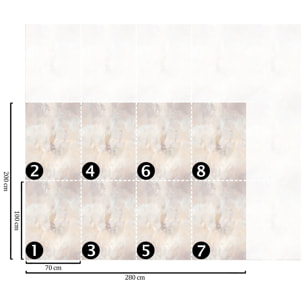 Carta da Parati Stucco Veneziano Beige e Tortora