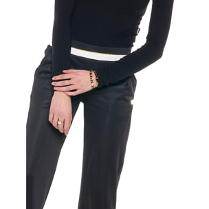 Pantalón deportivo palazzo de invierno para mujer "Authentic Gold"