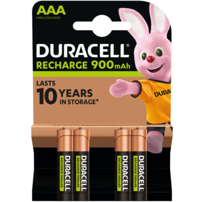 Pile rechargeable DURACELL AAA/LR03 ULTRA POWER 900 mAh x4