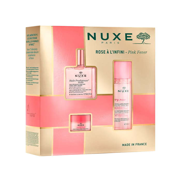 VERY ROSE - Coffret Noël Rose à l'infini - Huile Prodigieuse® Florale 50ml + 2 Produits