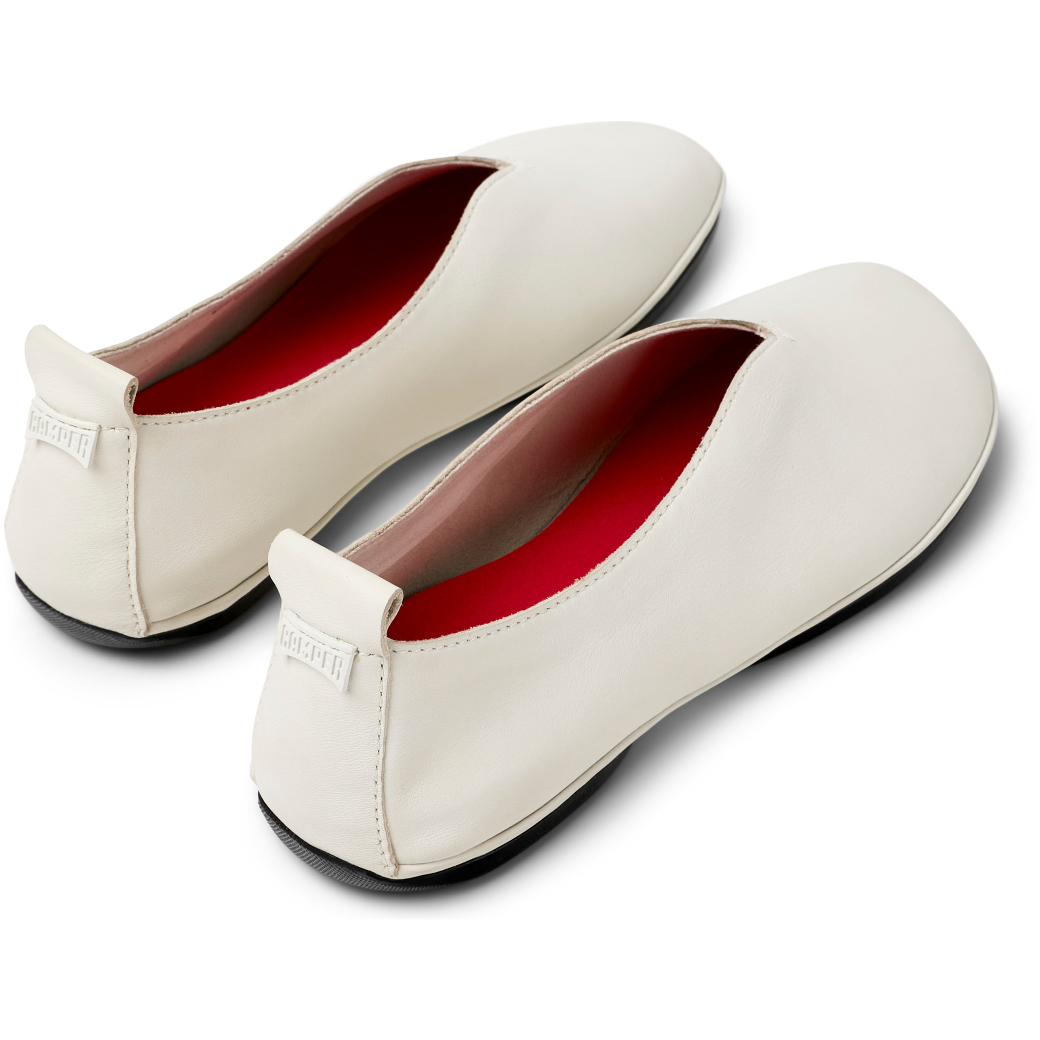 Bailarinas - CAMPER Right Nina - Blanco - Cuero liso