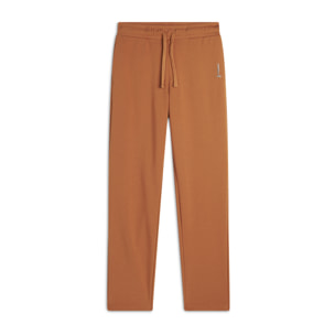 Jogger regular fit in french terry con logo laterale