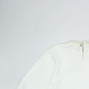 Camiseta estampada oso panda y corazón verde y blanco