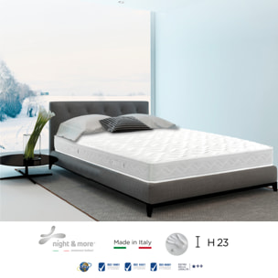 "Sogno" H18 cm 140x200 coppia guanciali Memory OMAGGIO 1cm memory foam