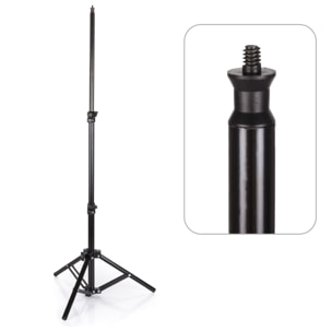 Supporto treppiede in alluminio per proiettori. Altezza di 1,02 metri.