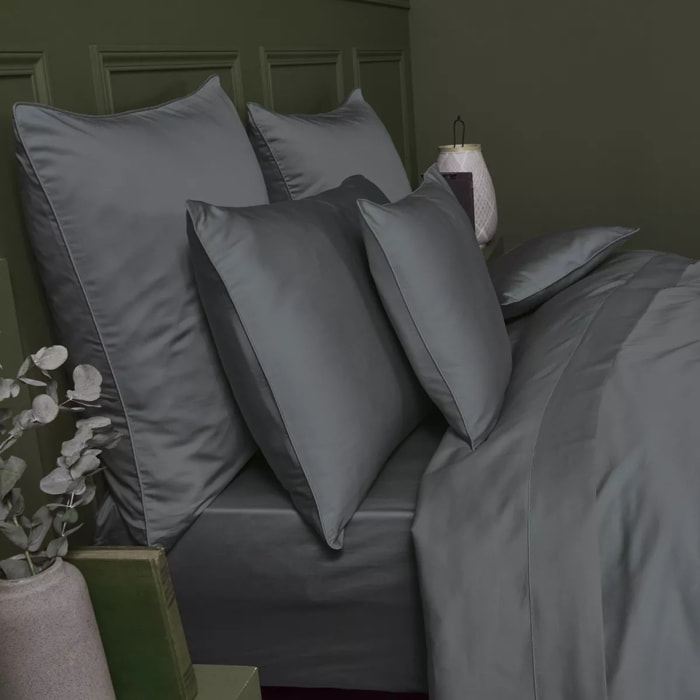 Drap housse b30 Ava uni titane