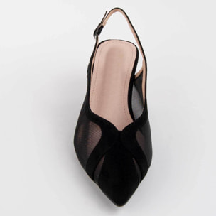 Zapato De Tacón - Negro - Altura: 4 Cm
