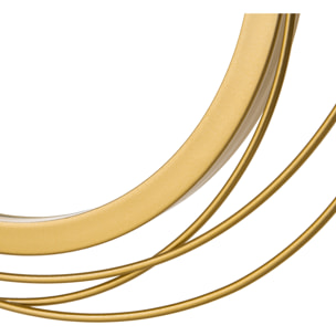 Decoración de Pared de Metal de Espejos Redondos 107x56 cm para Salón Cocina