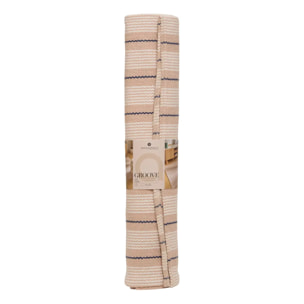 Tapis Groove 170x120cm rayé bleu navy