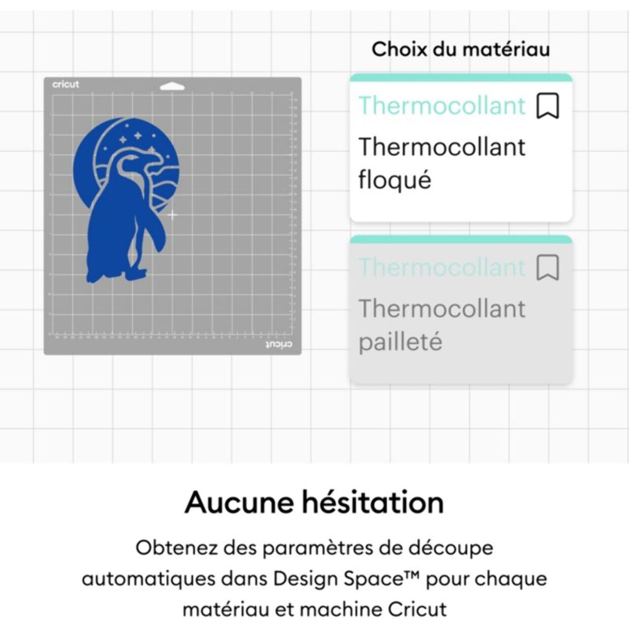 Accessoire CRICUT Flocked Iron On Black