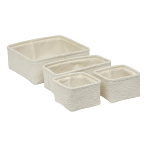 Lot de 4 paniers bouclette