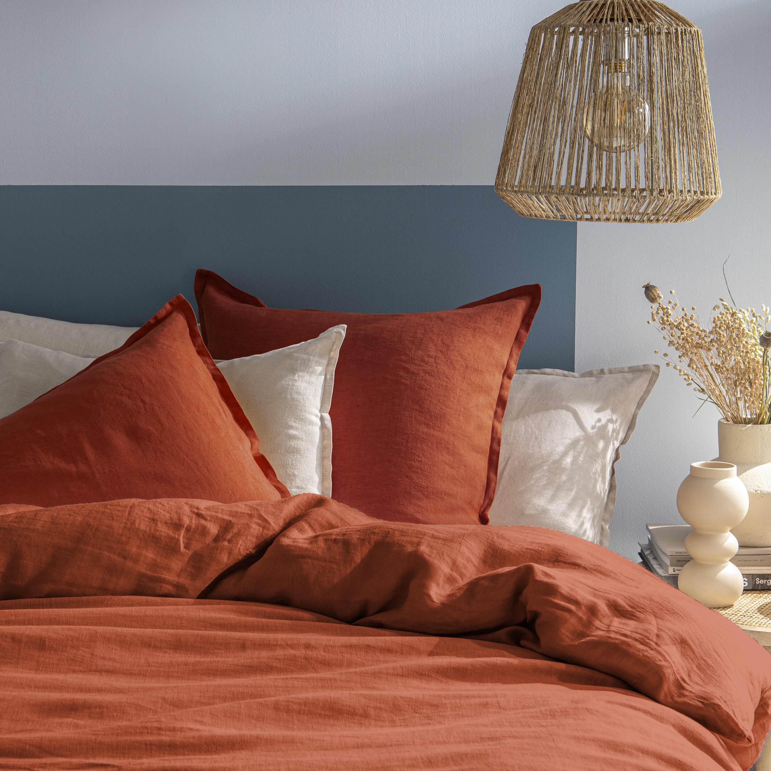 Parure de lit unie en lin, PASSION LIN