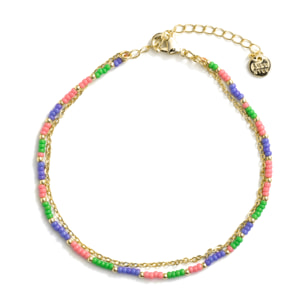 Tobillera Zasau acabado oro amarillo 18k