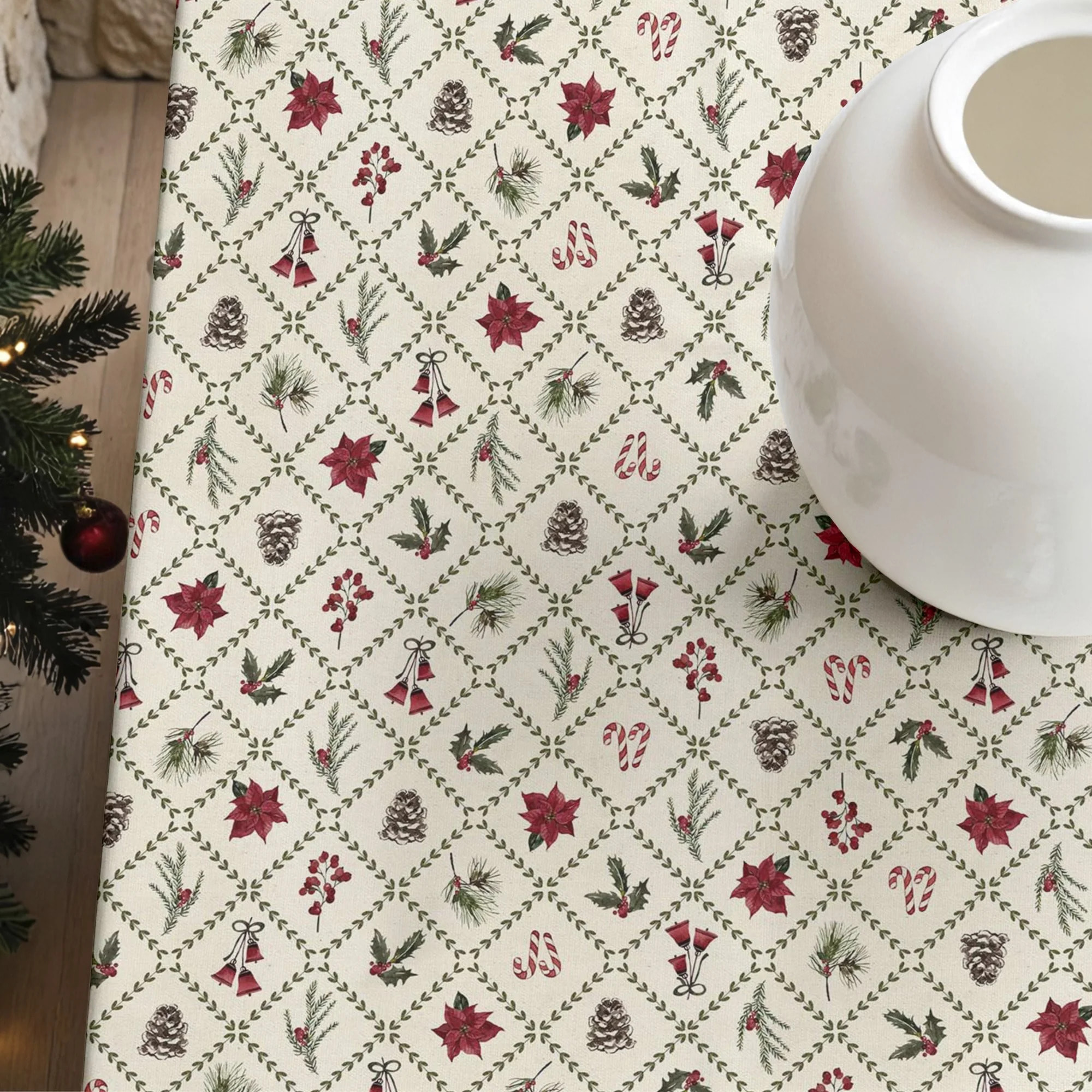 Nappe Anti-tâches Culla Linge Christmas Flower 2