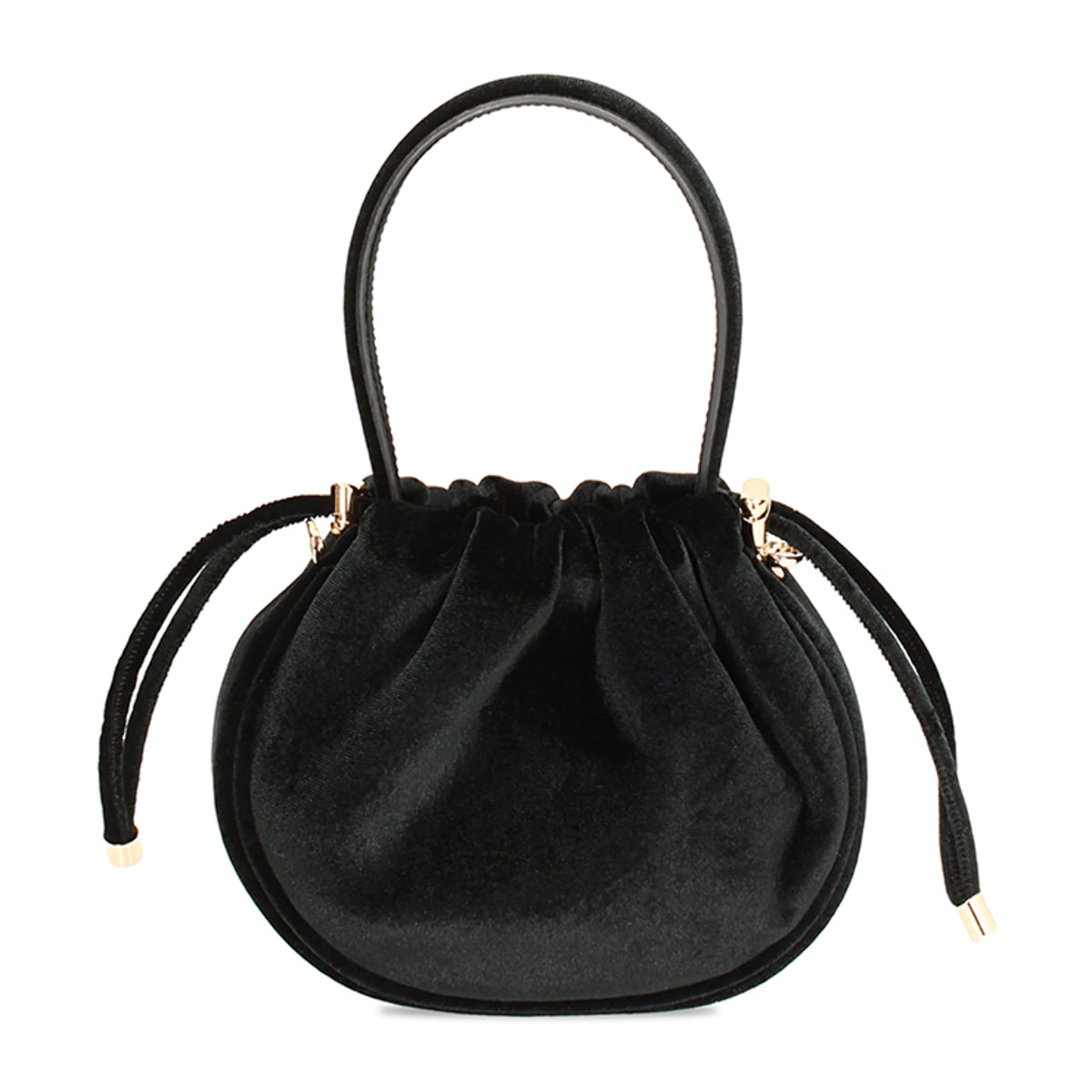 Mini bag nera in velluto