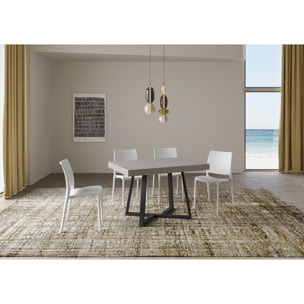 Tavolo allungabile 80x120/204 cm Zeplir Cashmere gambe antracite