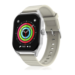 Smartwatch DT99 con schermo AMOLED da 2,04". Monitoraggio della salute, oltre 150 modalità sportive, notifiche, accesso all'assistente vocale.