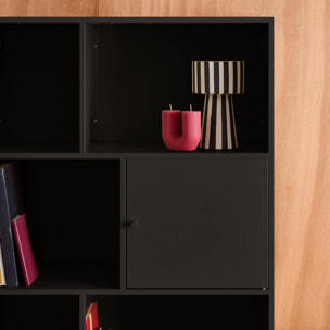 Buffet, meuble de rangement industriel métal 8 compartiments OKLAHOMA