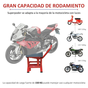 Caballete Elevador Universal Taller Moto Soporte Moto Cross Ajustable Acero