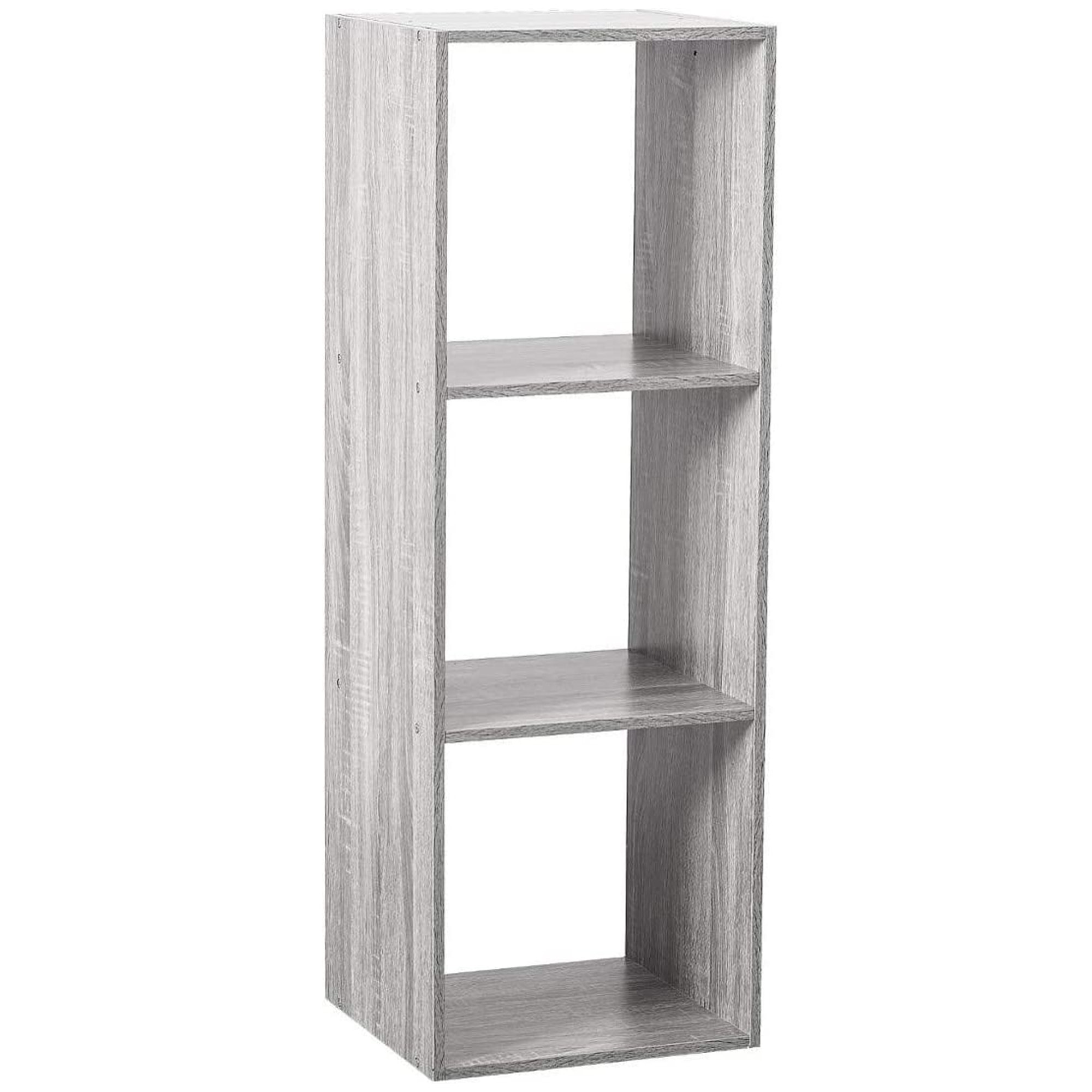 Estantería de 3 compartimentos mix en gris