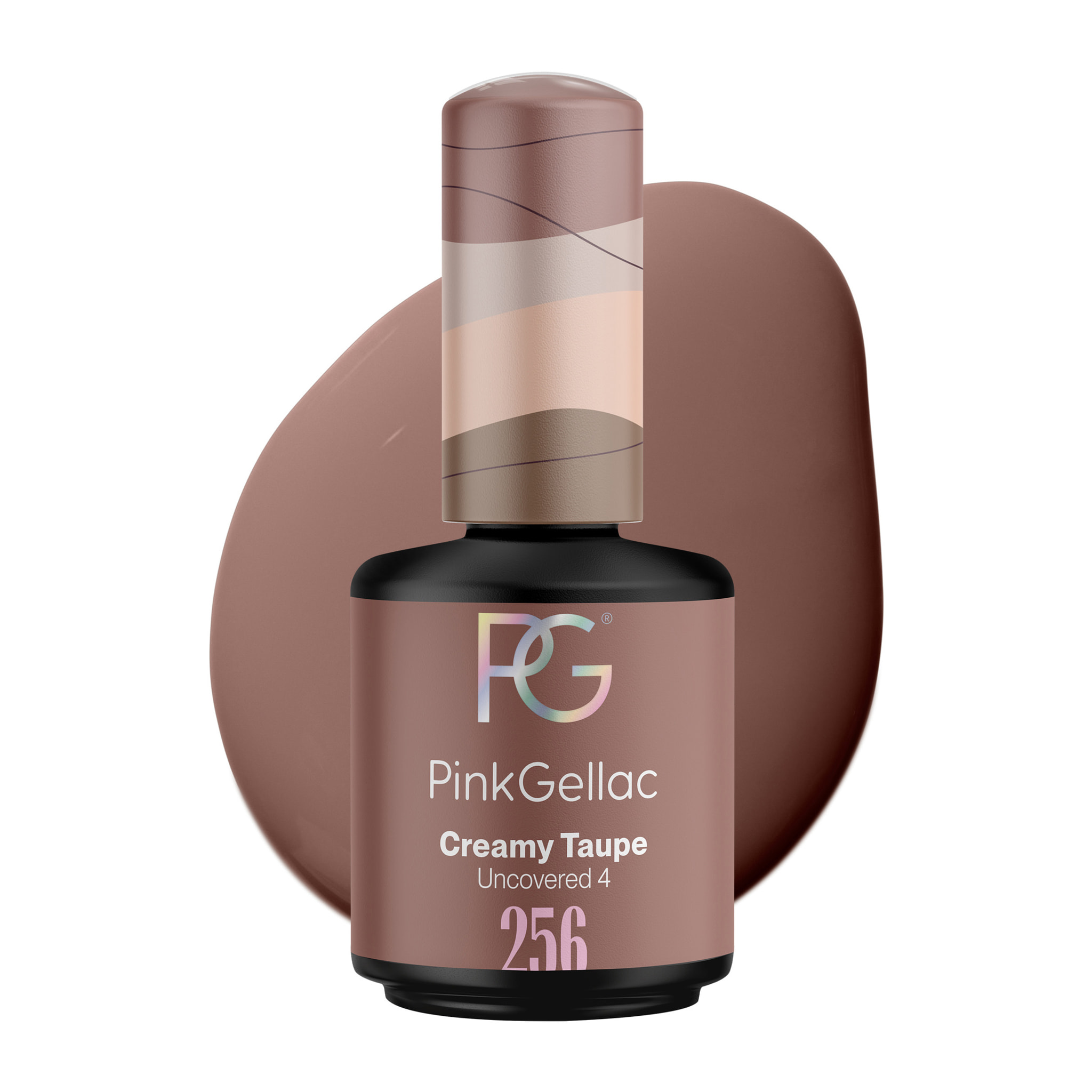 Pink Gellac - 256 Creamy Taupe Gel Nagellak 15ml - Gel Lak Nagellak - Gelnagels producten - Gel Nails -
