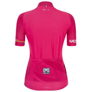 Uci Official Championne Du Monde - Maillot Femme - Bordeaux - Femme