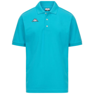 Polo Shirts Kappa Uomo Logo Sharas Mss Blu