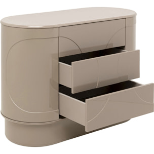 Commode Groove taupe Kare Design