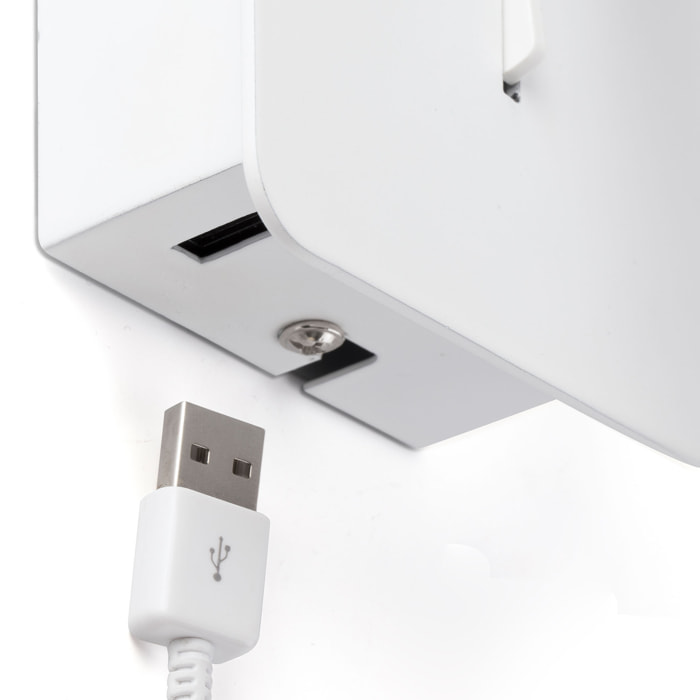 SUAU USB A Lampada da parete bianca
