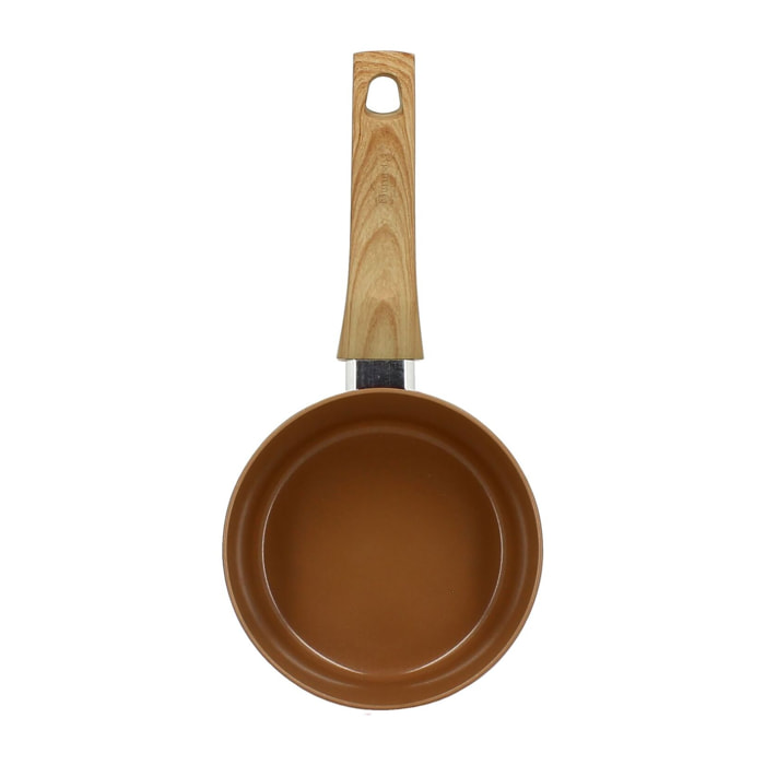 Casserole en revêtement céramique 16cm noisette - tous feux COLORAMA