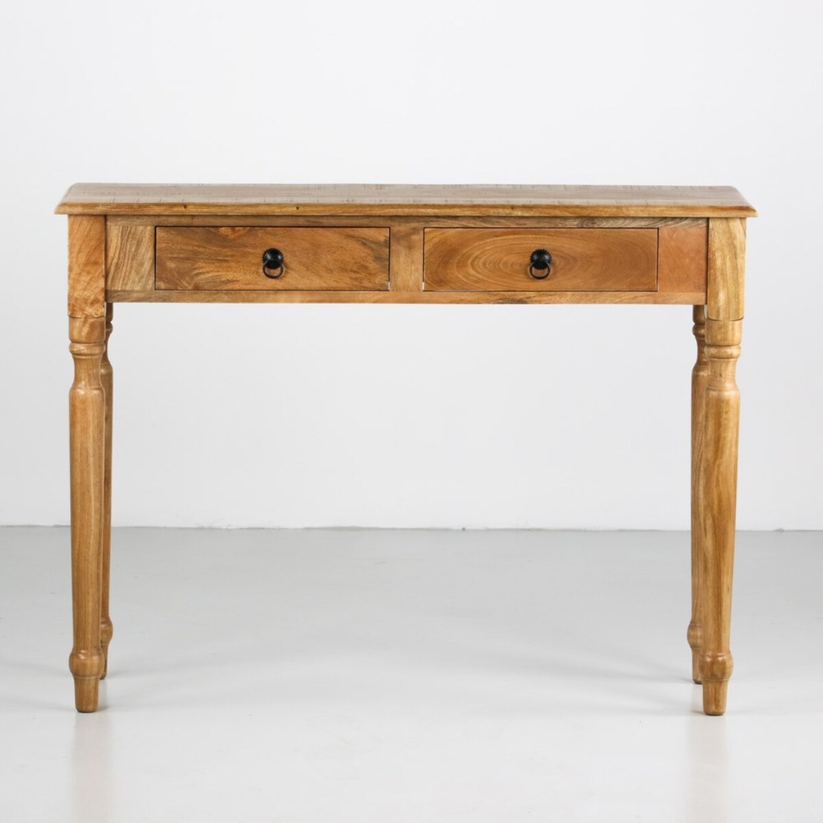 Consolle in legno di mango con finitura naturale 110x35x72 cm