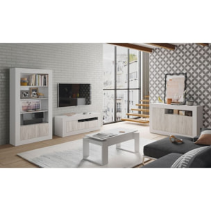 Mueble TV Baltik Blanco Artik (Blanco Mate) – Blanco Velho