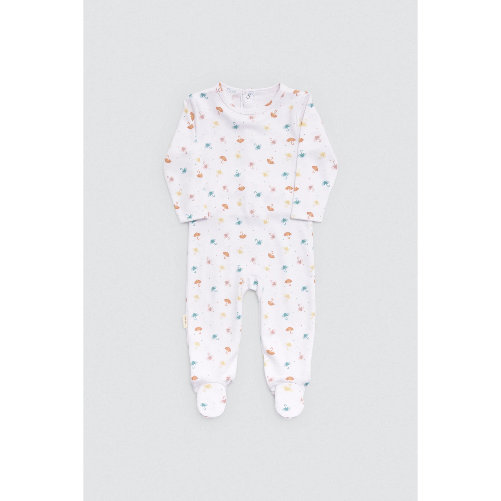 Tutina per neonato a maniche lunghe con stampa pioggia