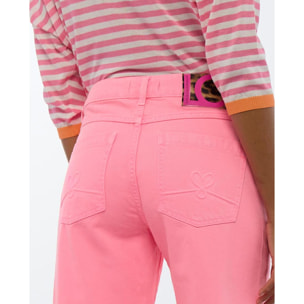 Pantaloni fluorescenti color carota