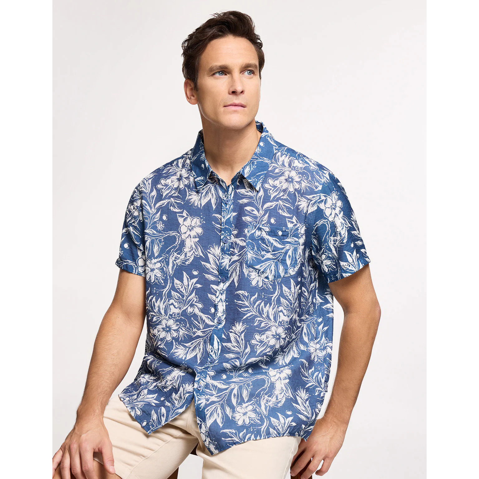 Camisa Manga Corta Azul Marino - Westcoast