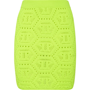 PHILIPP PLEIN Knit Short Skirt MONOGRAM