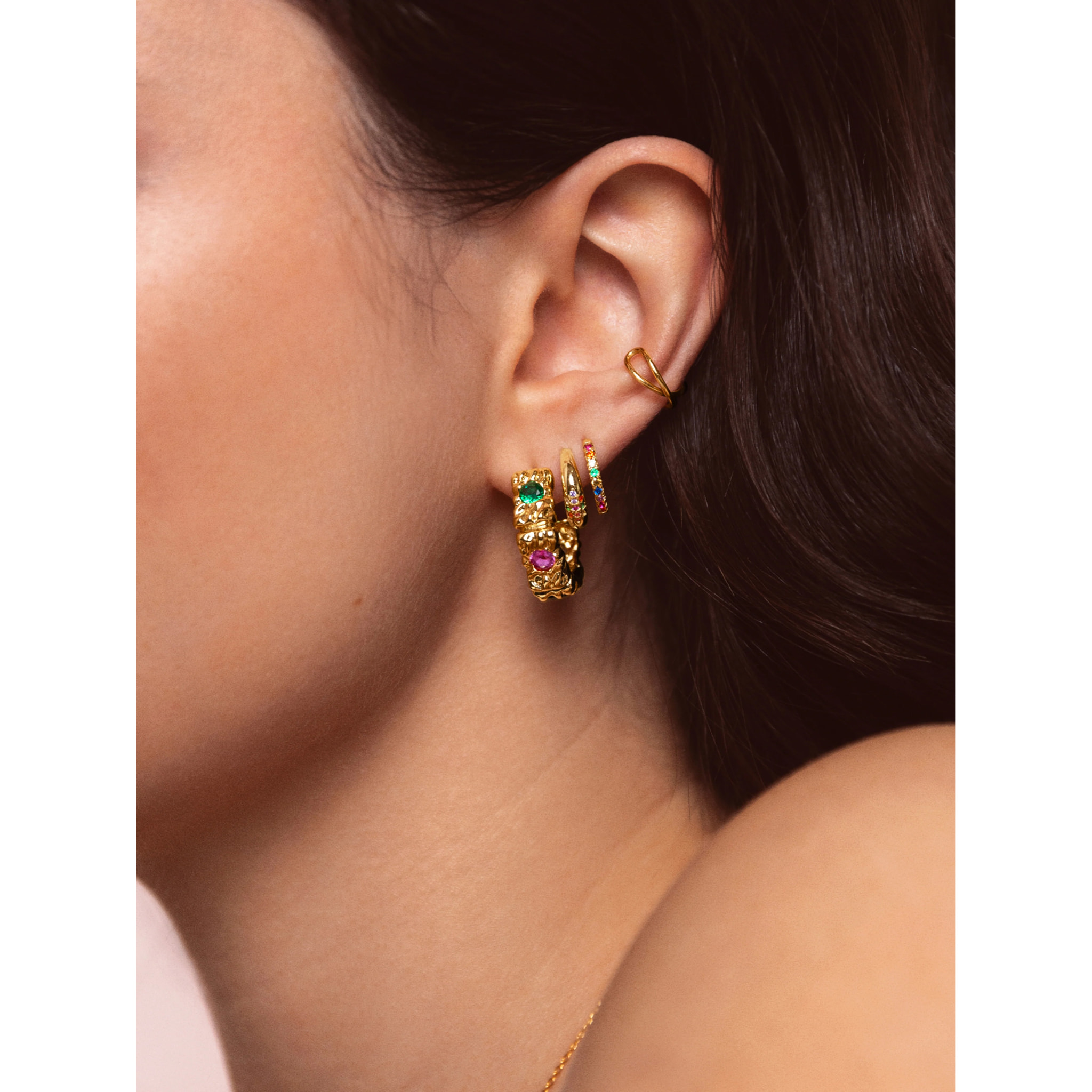 Orecchino Sand Colors Placcato Oro