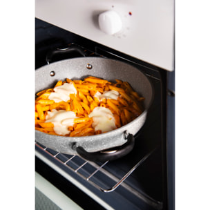 Tegame 16 cmcon Manici Excelsa – Forn-Ok, Alluminio Forgiato Grigio