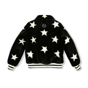 PHILIPP PLEIN Leather Bomber Stars