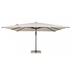 Ombrellone a sospensione ARIES con palo in alluminio e telo naturale 4x4