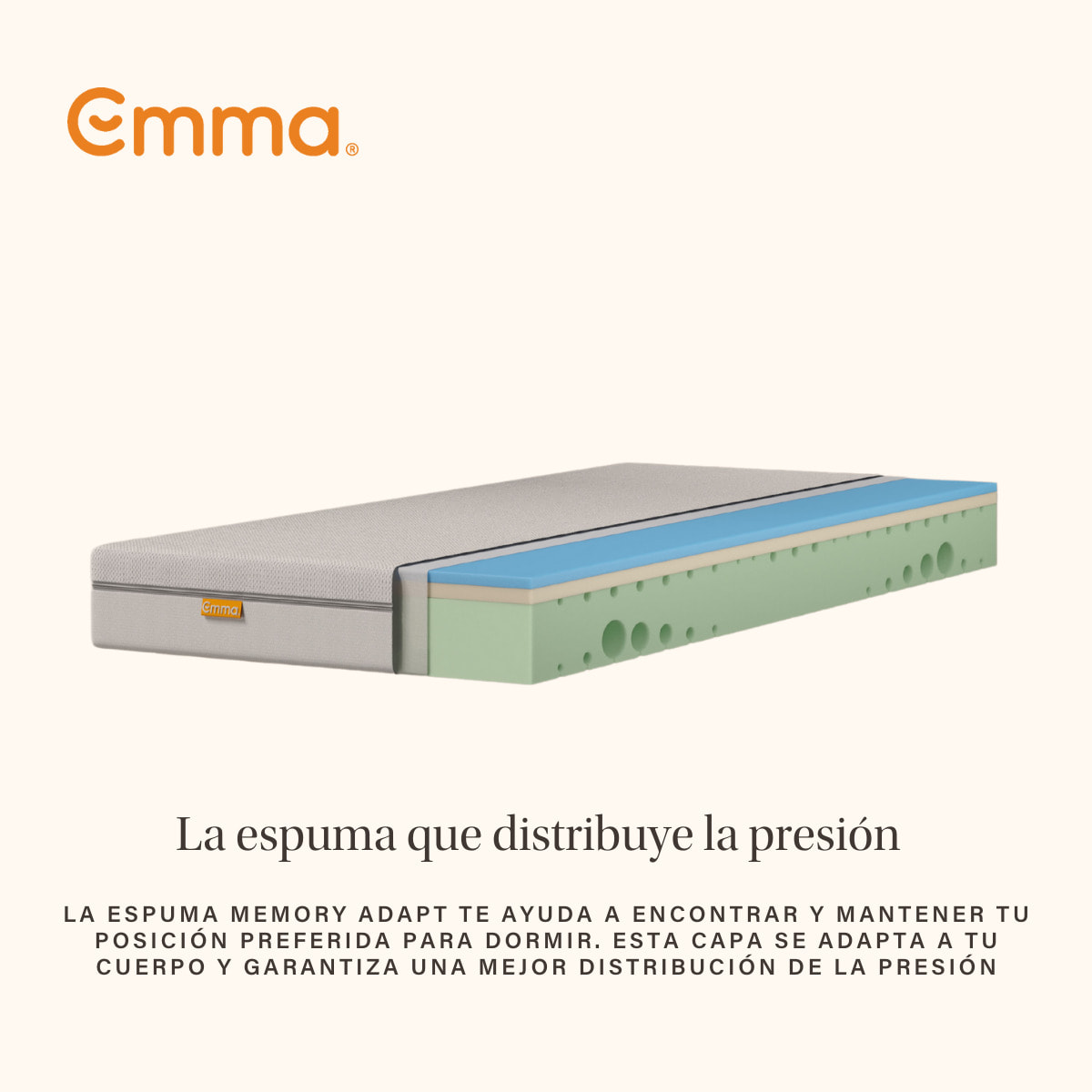 Colchón Emma One | viscoelástico | económico | 18cm