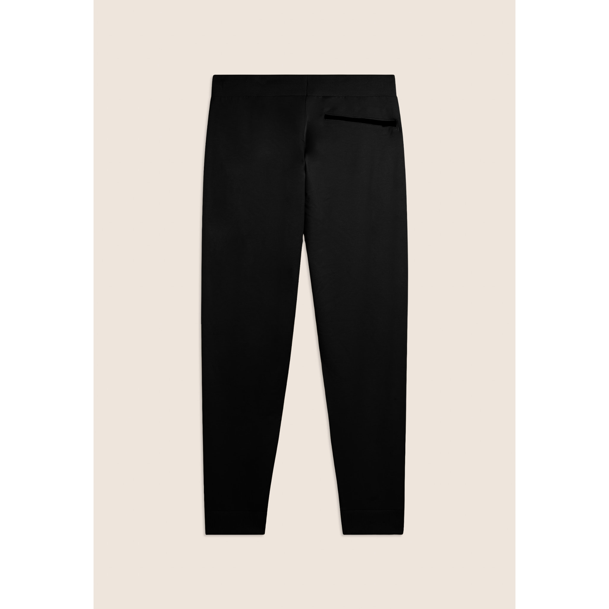 Pantaloni slim cropped con fondo in costina