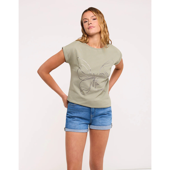 Camiseta Manga Corta Caqui - Kalosama