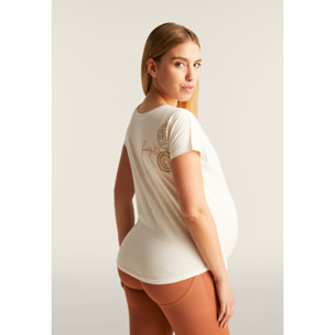 T-shirt comfort in cotone Supima con mandala