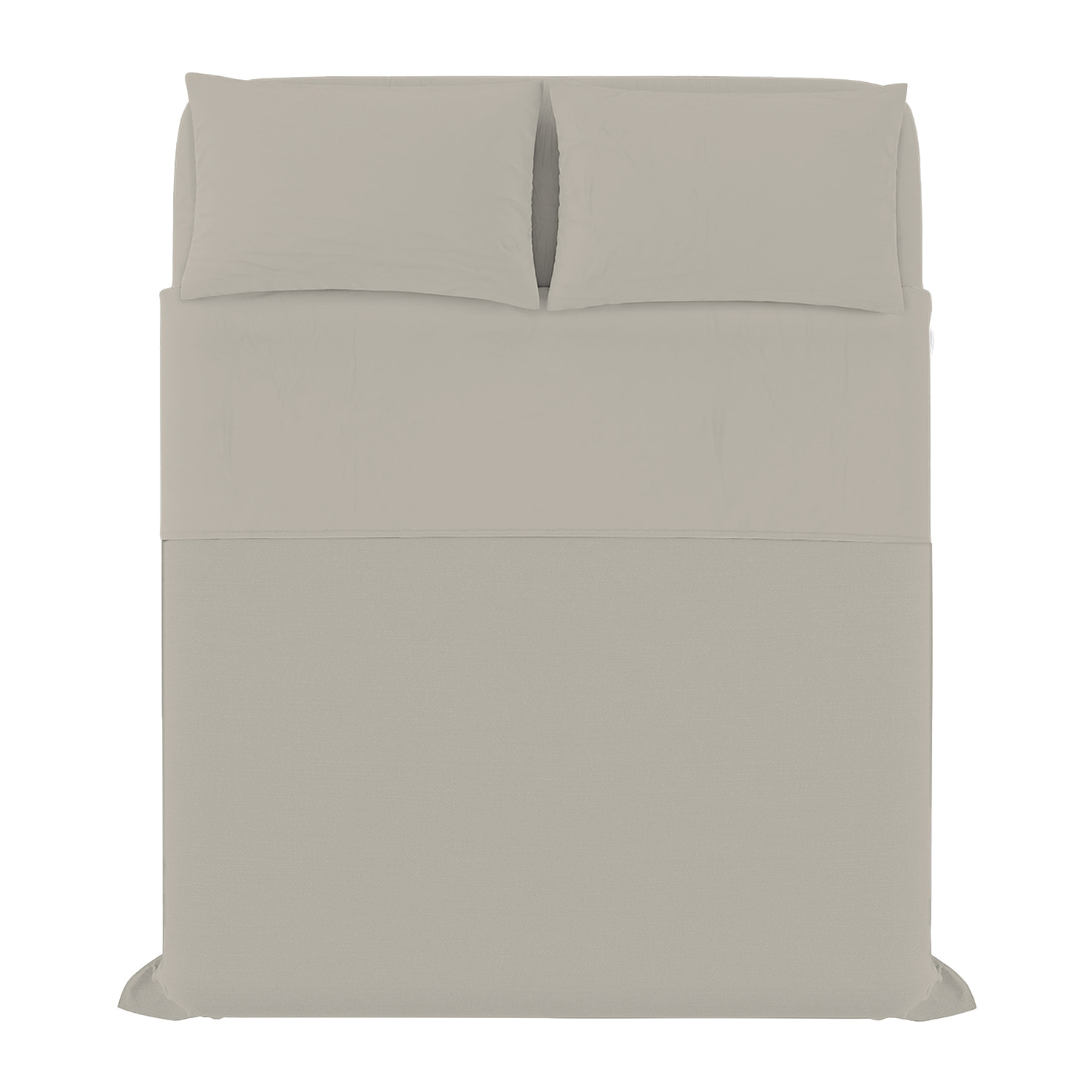 COMPLETO LETTO ELEGANT, 100% Microfibra, No Stiro - GRIGIO CHIARO