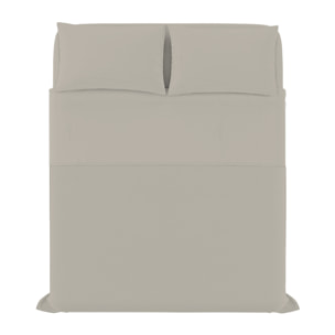 COMPLETO LETTO ELEGANT, 100% Microfibra, No Stiro - GRIGIO CHIARO
