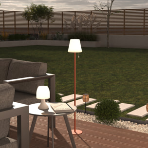 Lampadaire extérieur "Zack" H108cm ambre