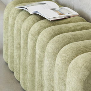 Banc, bout de lit contemporain tissu ITO